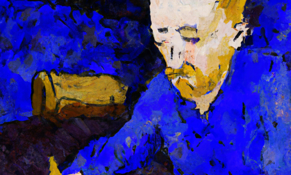 DALL·E 2022-11-06 16.23.51 - a van gogh style painting of a men writing his last will.png